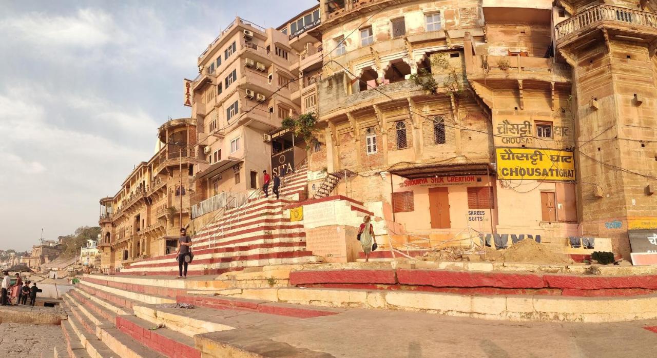 Hotel Sita Palace On Heritage Ghats Of Benaras Váránaszi Kültér fotó