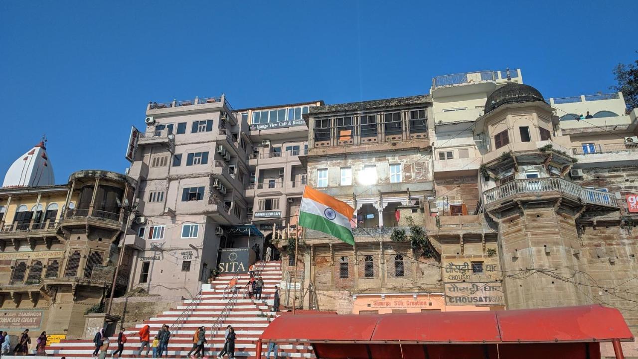 Hotel Sita Palace On Heritage Ghats Of Benaras Váránaszi Kültér fotó